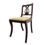 Vintage 20th Century Mahogany Harp Back Dining Chair