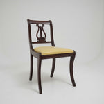 Vintage 20th Century Mahogany Harp Back Dining Chair
