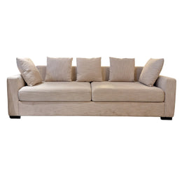 Classic Three-Seater Sofa in Textured Fabric
