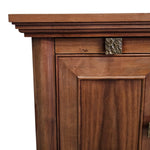 Classic Wood Panelled Single Door Bedside Table