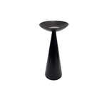 Ikea Retro Matte Black Conical Metal Candle Stand