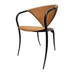 The Sculptural Italian Leather Dining Chair