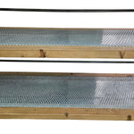 THE One Industrial Style Natural Timber and Iron Rolling Shelving Unit