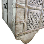 Antique Rajasthani Carved Wood Indian Dowry Chest