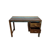 Reclaimed Wood Desk with Two Drawers
