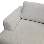 Home Center Modern Comfort Beige Textured Fabric Cuddle Armchair