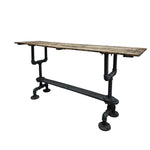 Reclaimed Industrial Pipeline Console Table
