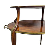 19th Century Italian Mahogany Two Tier Étagère Tea Table