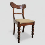 Antique 1830s Victorian Balloon Back Dining Chair