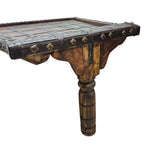 Rustic Bajot-Style Hand-Crafted Square Coffee Table
