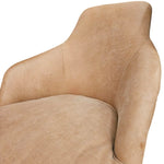THE One Vintage Style Tan Leather Accent Armchair