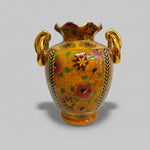 Oriental Satsuma Style Hand Painted Ceramic Urn Vase