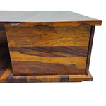 Handcrafted Sheesham Wood Coffee Table with Storage