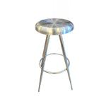 Striking Space Age Chrome Swivel Seat Bar Stool