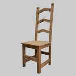 Rustic Wave-Back Artisan Dining Chair