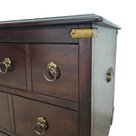 Vintage-Inspired Campaign Style Solid Wood Nightstand