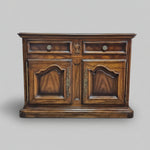 Century Furniture Antique Style Solid Wood Two Drawer Buffet Credenza