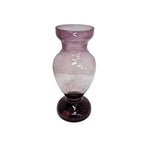 Bespoke Amethyst Pink Hand Blown Glass Baluster Vase