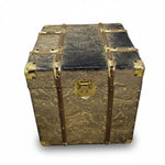 Elegant Paisley Embossed Aluminium and MDF Storage Trunk