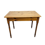 Rustic Natural Wood Writing Desk
