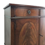 Vintage Style Elegant Bowfront Wooden Cabinet