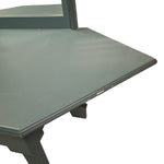 Upcycled Sage Green Wooden Dressing Table with Mirror