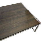 Room & Board Low-Profile Dark Wood Rectangular Coffee Table