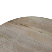 Round Natural Wood Coffee Table