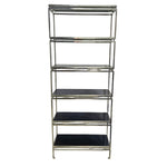 Design Atelier Architectural Silver Chrome Six-Tier Étagère Bookshelf