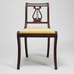 Vintage 20th Century Mahogany Harp Back Dining Chair