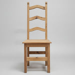 Rustic Wave-Back Artisan Dining Chair