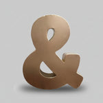 Rustic Gold Metal Ampersand Wall Decor