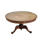 Victorian Style Solid Mahogany Round Pedestal Dining Table