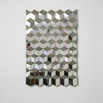 Ziggy Geometric Bevelled Mosaic Glass Wall Mirror