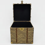 Elegant Paisley Embossed Aluminium and MDF Storage Trunk
