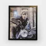 Marlon Brando The Wild One Monochrome Framed Cinema Art Print
