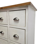 Marina Homes Rustic 12-Drawer Apothecary Storage Slim Tallboy