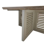 Marina Home Rustic Shutter Square Coffee Table