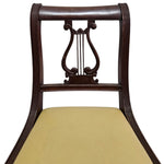 Vintage 20th Century Mahogany Harp Back Dining Chair