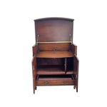 Vintage Style Elegant Bowfront Wooden Cabinet