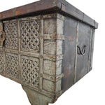 Antique Rajasthani Carved Wood Indian Dowry Chest