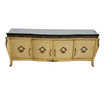 Ornate Baroque Style Gilded Cream Four Door Credenza Sideboard