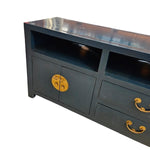 Midnight Azure Oriental Style Media Console