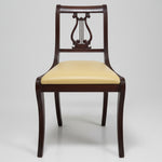Vintage 20th Century Mahogany Harp Back Dining Chair
