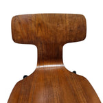 Fritz Hansen Model 3103 Vintage Teak Hammer Dining Chair