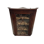 George III Style Mahogany Astragal Glazed Corner Cabinet
