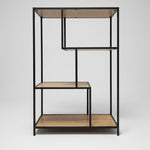 Modern Industrial Geometric Open Display Shelf