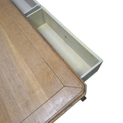 Two-Tone Farmhouse Coffee Table with Storage Drawers