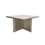 Marina Home Rustic Shutter Square Coffee Table