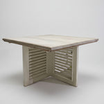 Marina Home Rustic Shutter Square Coffee Table